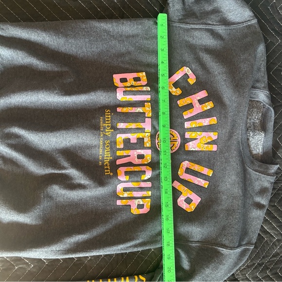 Simply Southern Crew Neck Sweatshirt Small Gray - Picture 5 of 5